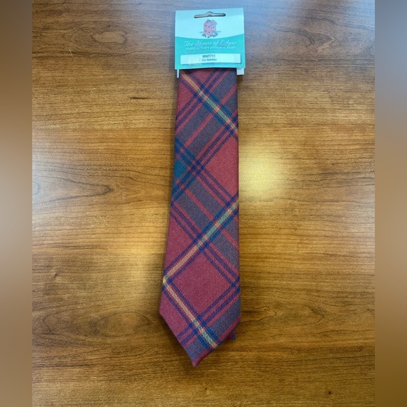 NWT The House of Edgar Irish County Galway Tartan Tie Handmade Wool Scotland - Picture 1 of 10